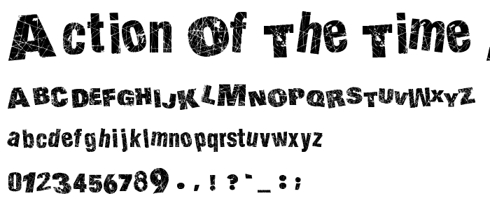 Action of The Time A L font